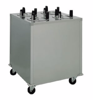Delfield CAB4-1450ET 14 1/2" Enclosed Heated Dish Dispenser w/ 4 Self Elevating Tubes, 208 230 V