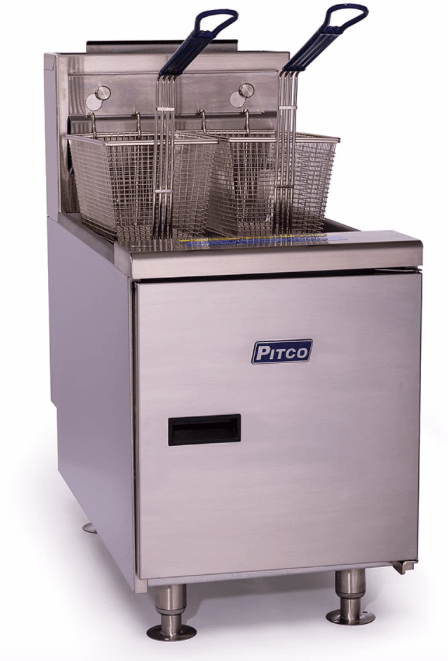 Pitco SGC-S Countertop Gas Fryer - (1) 35 lb Vat, Natural Gas