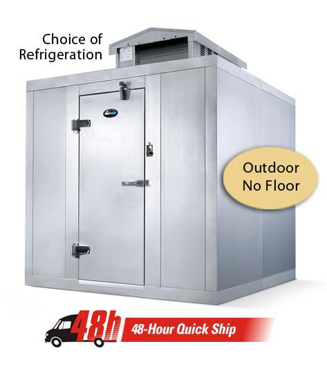 Amerikooler Walk-In Storage Cooler / OUTDOOR / No Floor / 8'W x 10'L x 7' 2.25"H