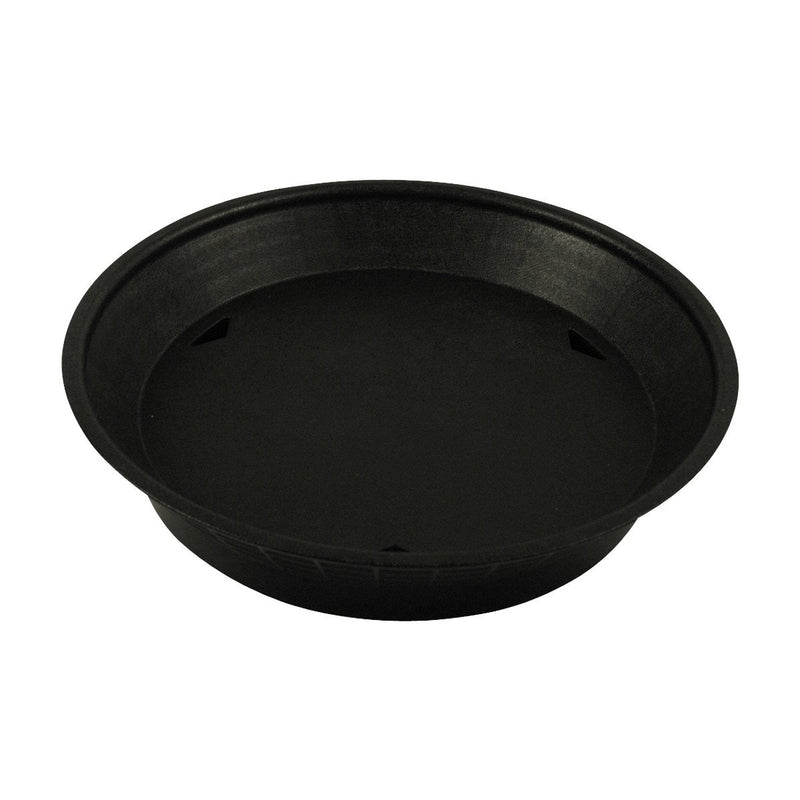 Tablecraft 15759BK Black Round Platter w/Base