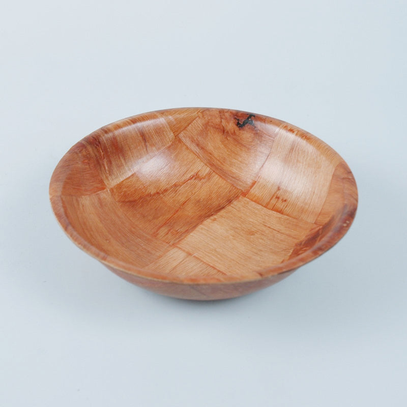 Tablecraft 206 6" Round Woven Wood Bowl
