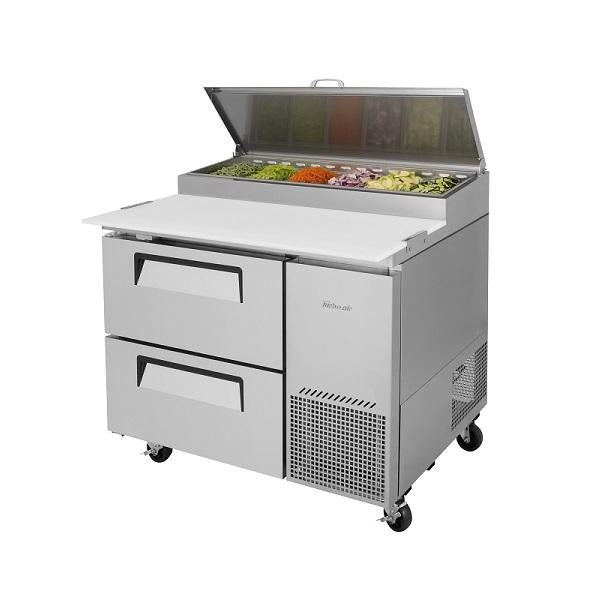 Turbo Air TPR-44SD-D2-N 44" Double Drawer Pizza Prep Table