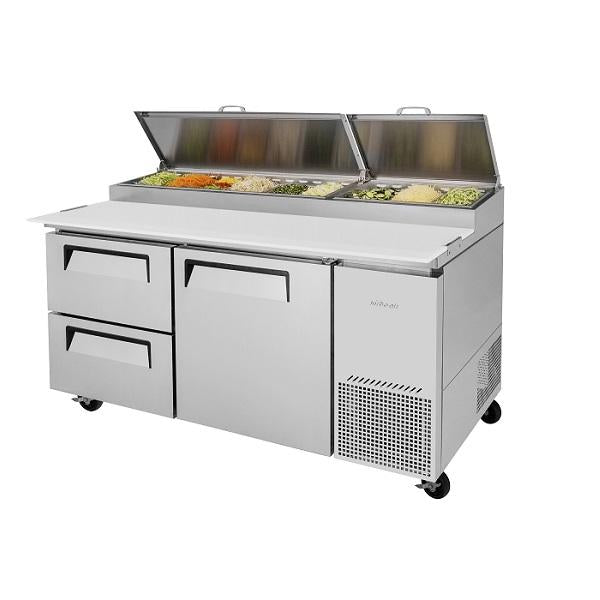 Turbo Air TPR-67SD-D2-N 67" Double Drawer Pizza Prep Table