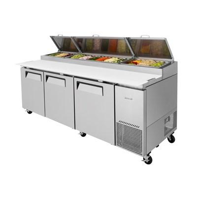 Turbo Air TPR-93SD-N Super Deluxe Pizza Prep Table 31.0 Cu. Ft. (12) 1/3 Size Pans