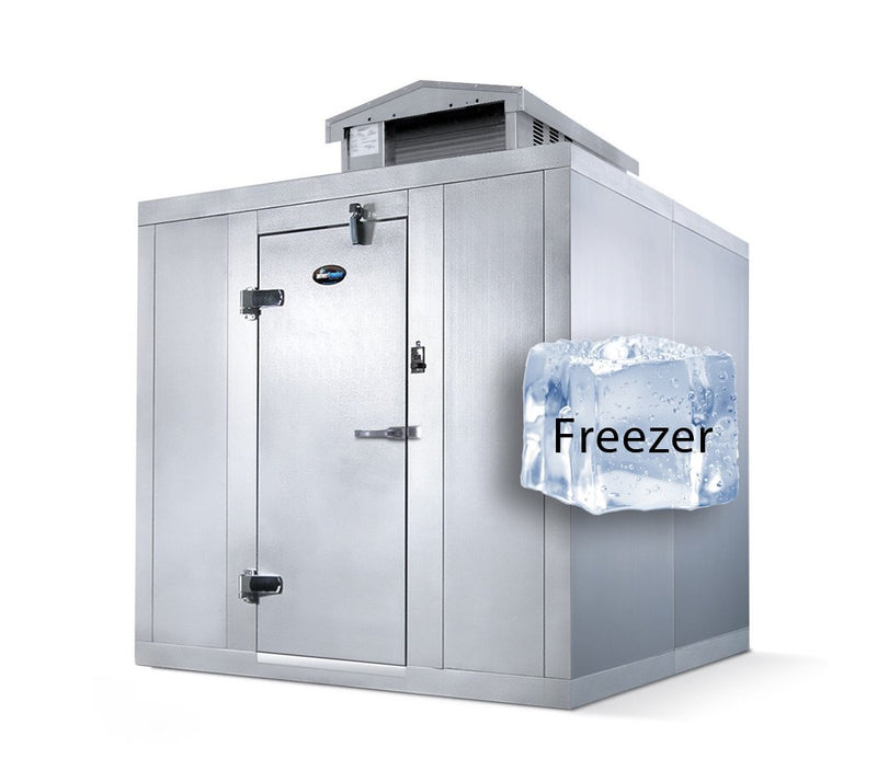 Amerikooler Walk-In Storage Freezer / OUTDOOR / With Floor / 6'W x 8'L x 7'7"H