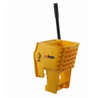 Winco MPB-36 Yellow Commercial Mop Bucket with Wringer - 36 quart