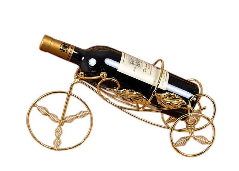 [Tricycle] Elegant Wine Rack Storage Organizer Display Holder Golden