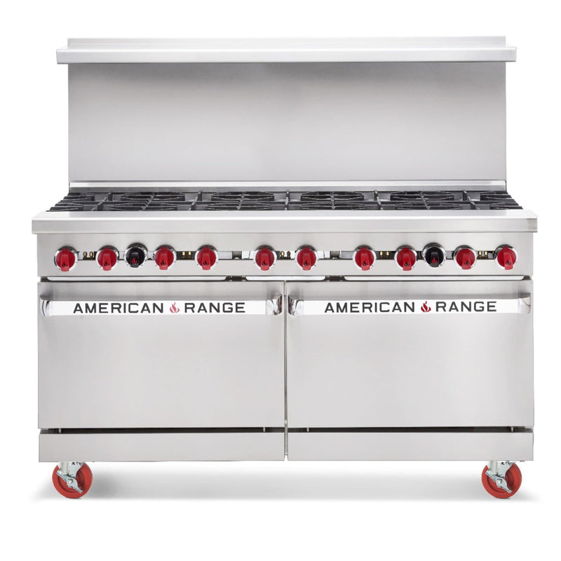American Range AR-10 Natural Gas/Propane 60" 10 Burner Stove Top Range - Other Combinations Available