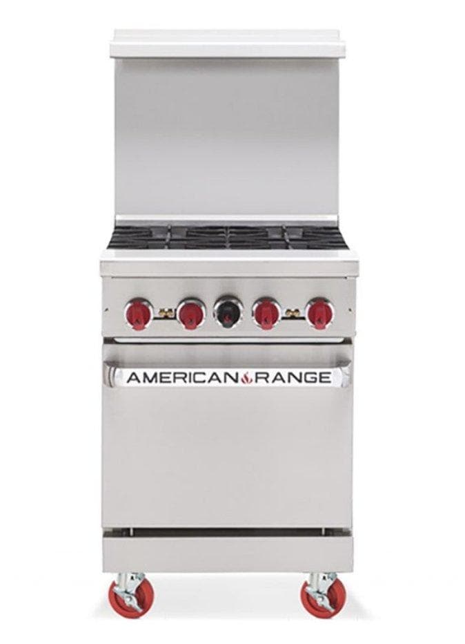 American Range AR-4 Natural Gas/Propane 24" 4 Burner Stove Top Range - Other Combinations Available
