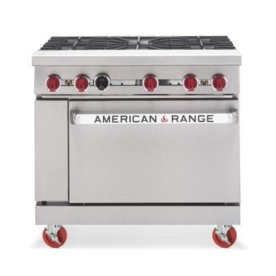 American Range AR-5 Natural Gas/Propane 36" 5 Burner Stove Top Range - Other Combinations Available