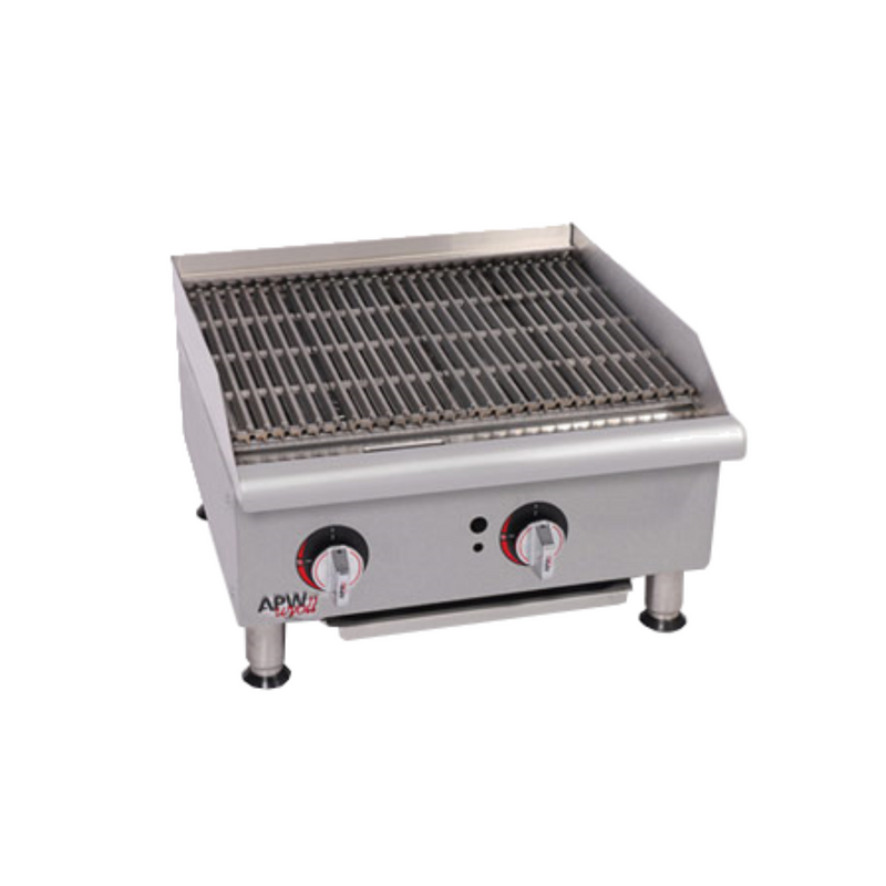 APW GCB-24IS Charbroiler, Gas, Countertop w/Safety Pilot