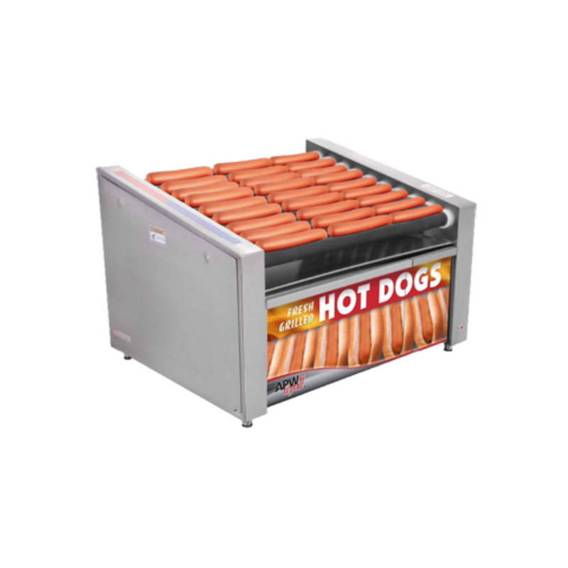 APW HRS-31SBD Hot Dog Grill Roller Style Bun Drawer