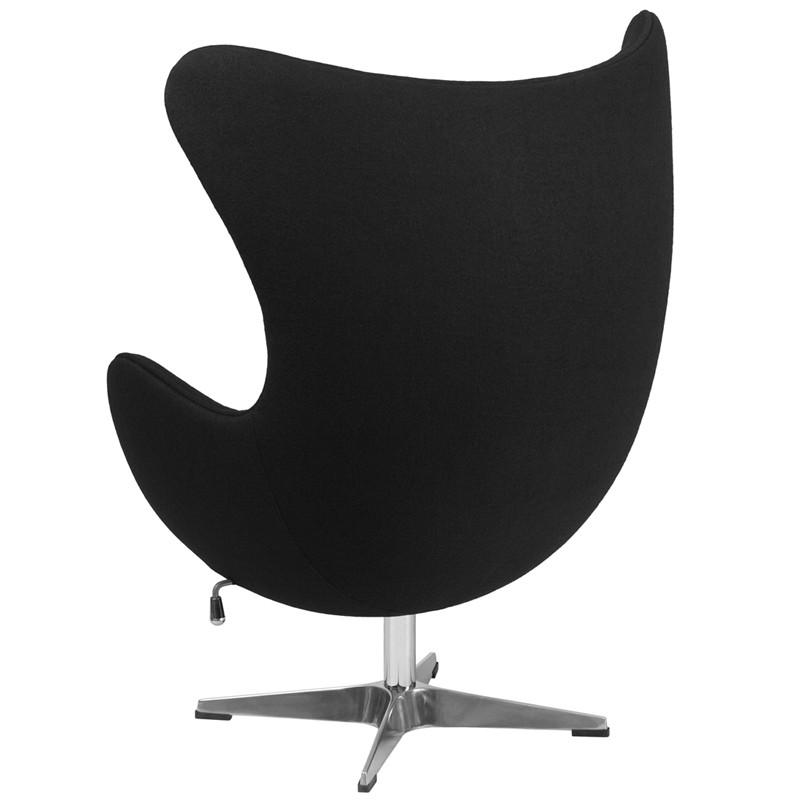 Flash Furniture Wool Fabric Egg Chair With Tilt-Lock Mechanism