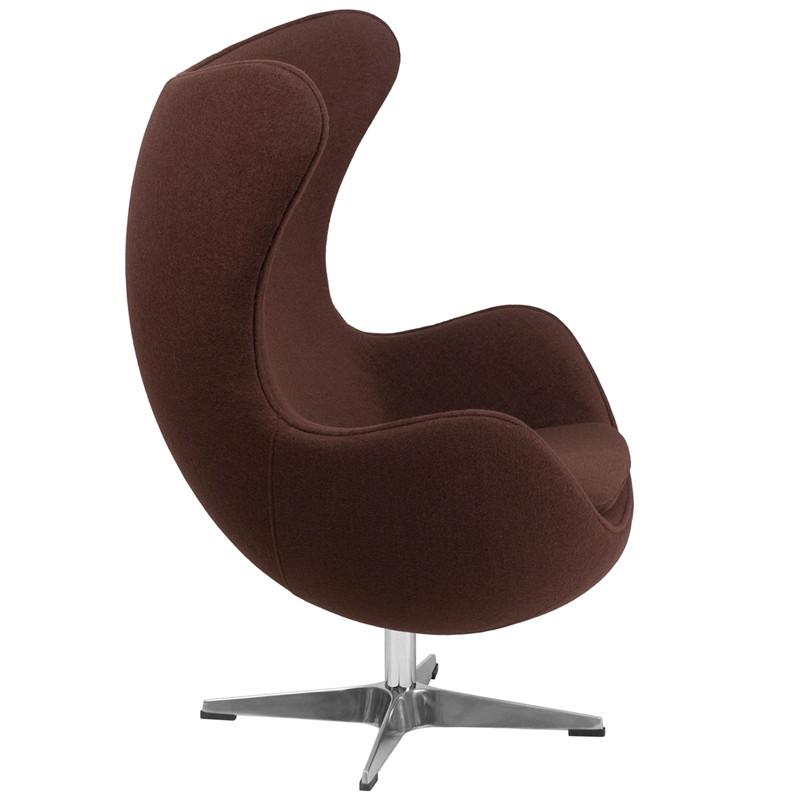 Flash Furniture Wool Fabric Egg Chair With Tilt-Lock Mechanism