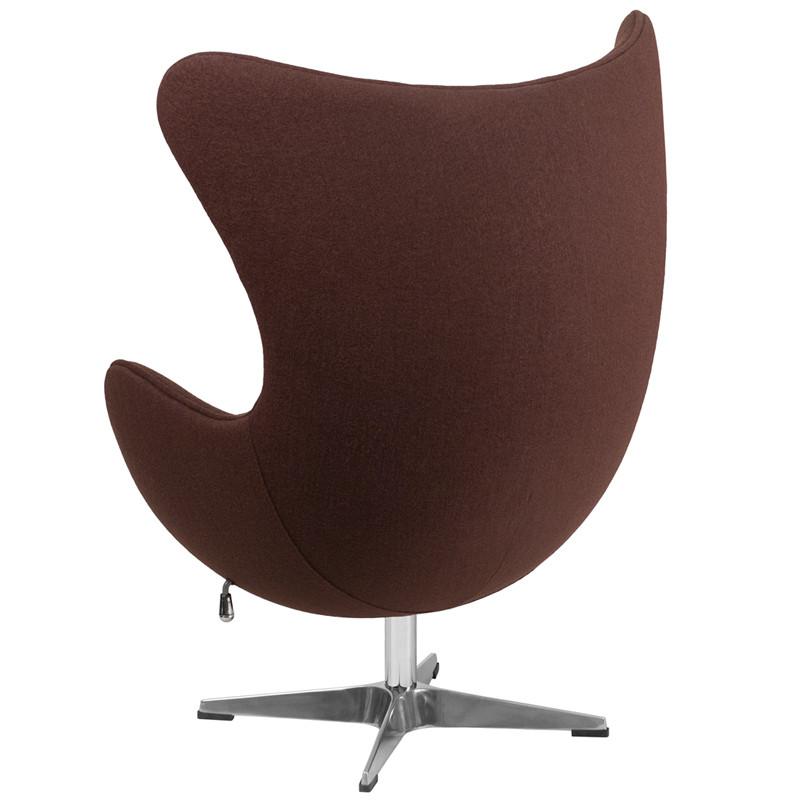 Flash Furniture Wool Fabric Egg Chair With Tilt-Lock Mechanism