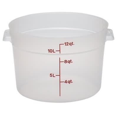 Cambro RFS12PP 12 Qt Round Translucent Container