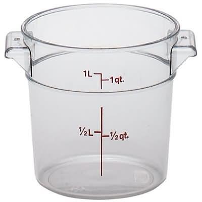 Cambro RFSCW1 1 Qt Round Container