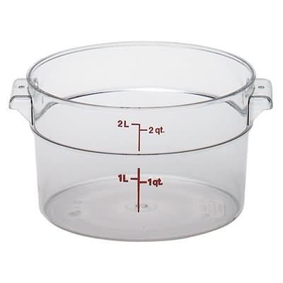 Cambro RFSCW2-135 2 Qt Round Container