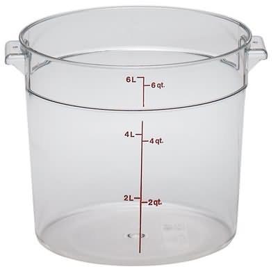 Cambro RFSCW6 6 Qt Round Container