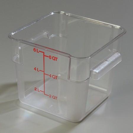 6 Qt Clear Square Food Storage Container (10722-07)