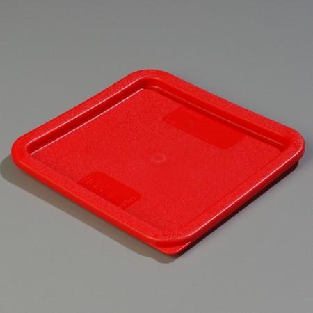 Carlisle 1074105 Red Lid For 6-8 Qt Square Containers