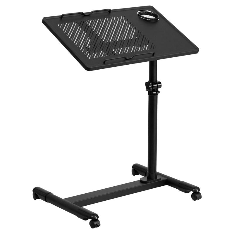 Adjustable Height Steel Mobile Computer Desk by Flash Furniture