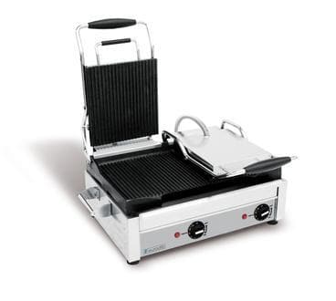 Eurodib Large 18" x 11" Double Press Panini Grill - Various Cooking Surfaces
