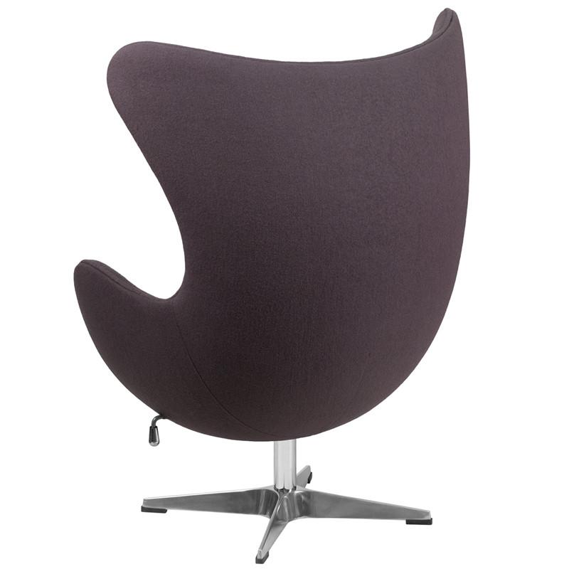 Flash Furniture Wool Fabric Egg Chair With Tilt-Lock Mechanism