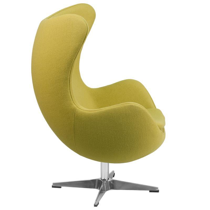 Flash Furniture Wool Fabric Egg Chair With Tilt-Lock Mechanism