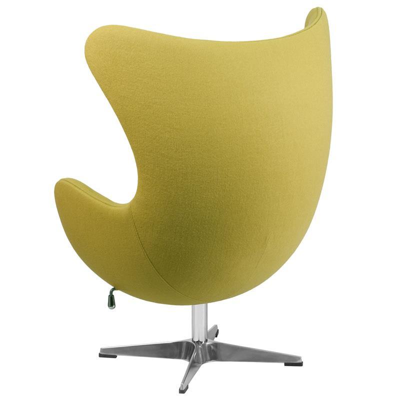 Flash Furniture Wool Fabric Egg Chair With Tilt-Lock Mechanism