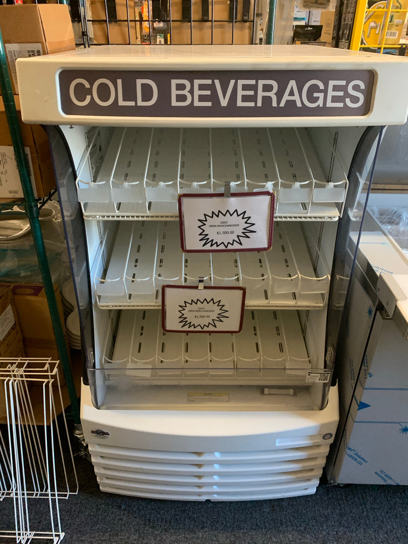 BEVERAGE AIR BZ13–1-W USED OPEN GRAB AND GO DISPLAY CASE