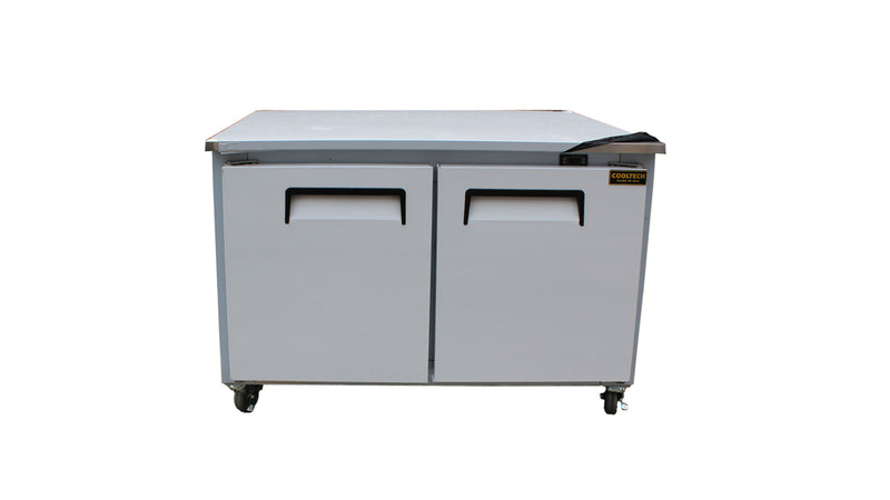 Cooltech 2-Door Low Boy Worktop Freezer 48"