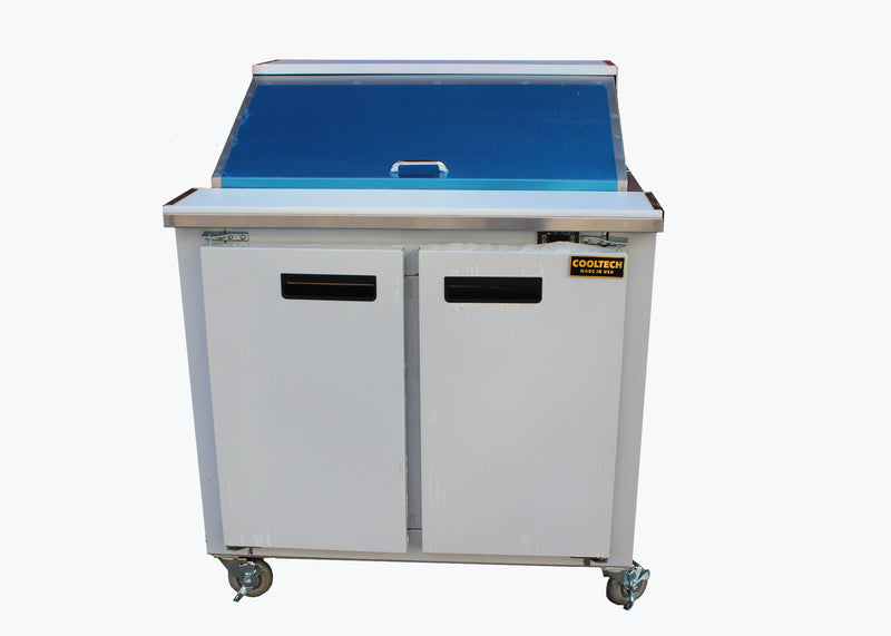 Cooltech Refrigerated 2-Door Sandwich Prep Table 36"