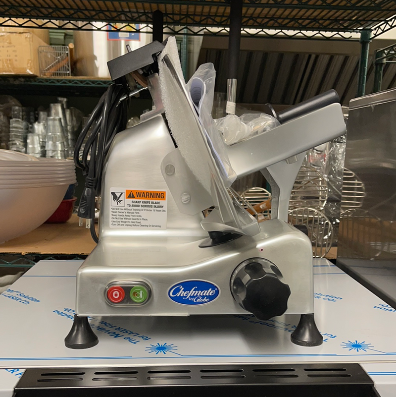 GLOBE E250 10” MANUAL MEAT SLICER SCRATCH AND DENT