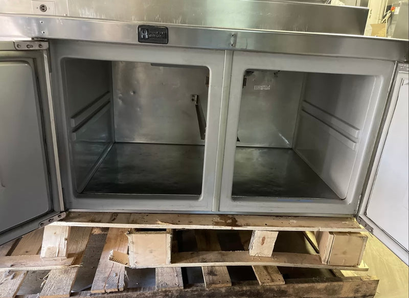 RANDELL 68” USED COMMERCIAL PIZZA PREP TABLE COOLER
