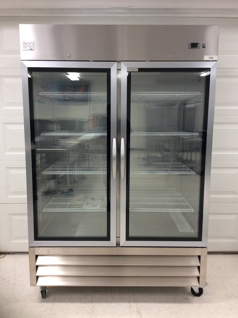 Ikon IB54RG Double Glass Door Bottom Mount Refrigerator