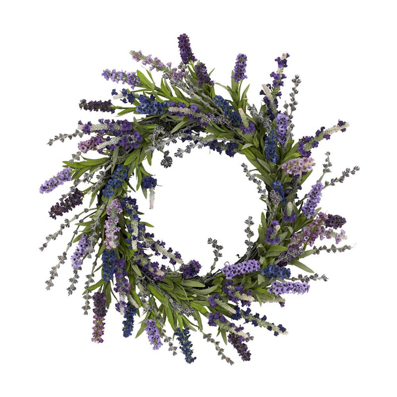 Nearly Natural 20" Lavender Wreath Purple