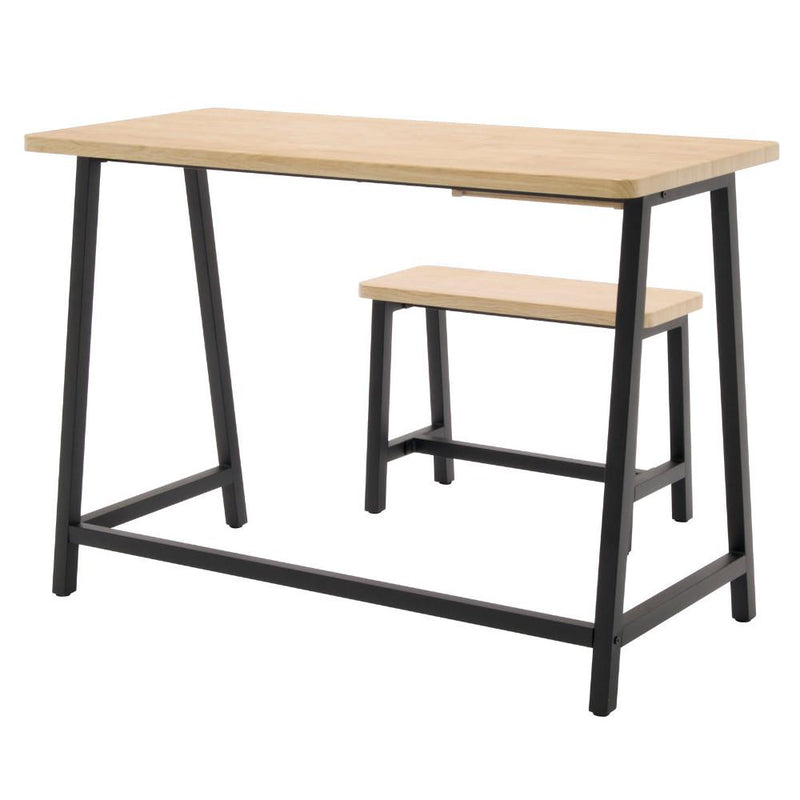 Calico Designs Ashwood Homeroom Desk and Bench - Ashwood / Graphite