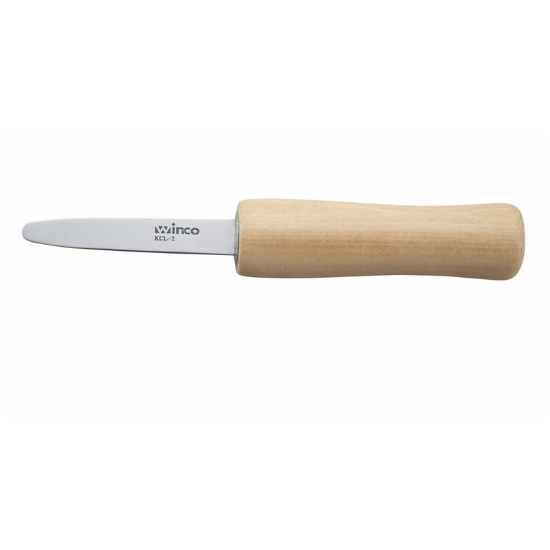 Winco KCL-2 6-5/8" Oyster/Clam Knife with 2-7/8" Blade