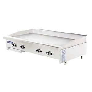 Radiance TATG-48 48" Thermostatic Gas Griddle Stainless with 4 Burners