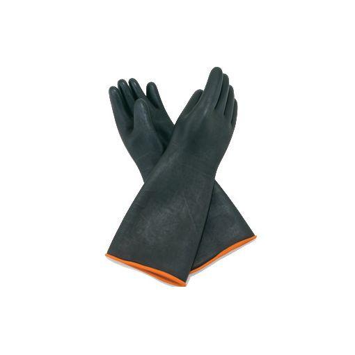 Winco NLGH-18 18" Heavy-Duty Natural Latex Gloves