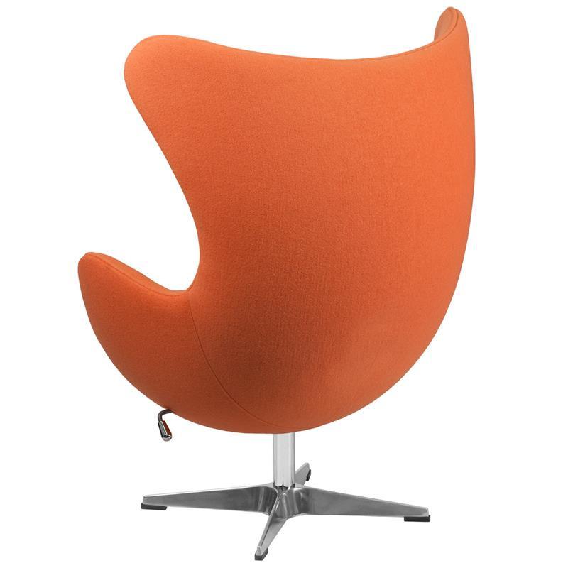 Flash Furniture Wool Fabric Egg Chair With Tilt-Lock Mechanism