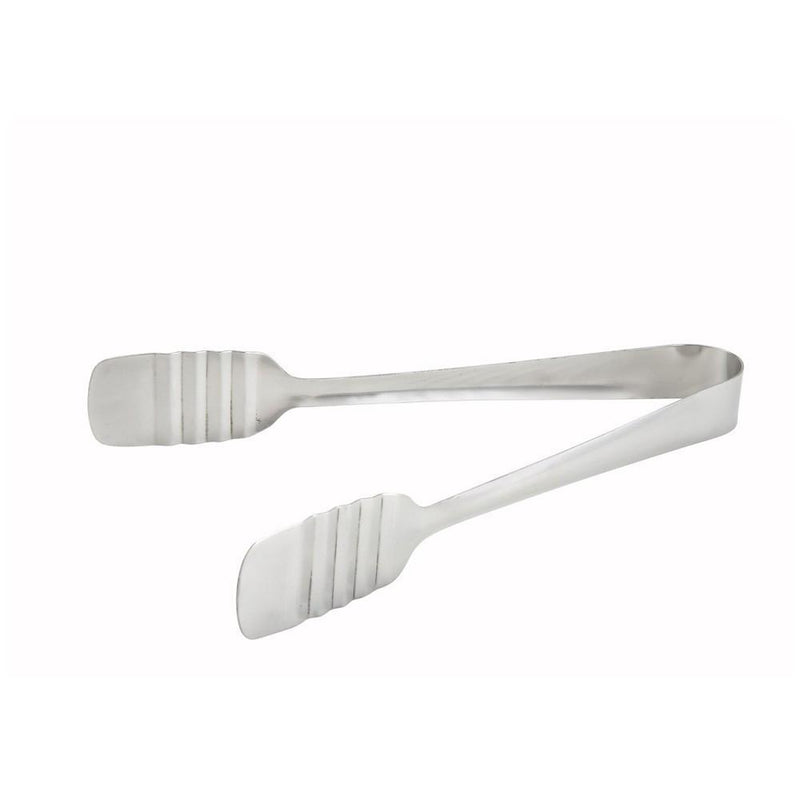 Winco PT-875 9" Stainless Steel Solid Pastry Tong
