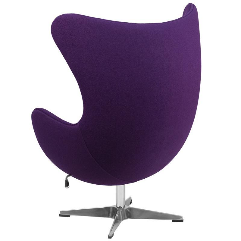 Flash Furniture Wool Fabric Egg Chair With Tilt-Lock Mechanism