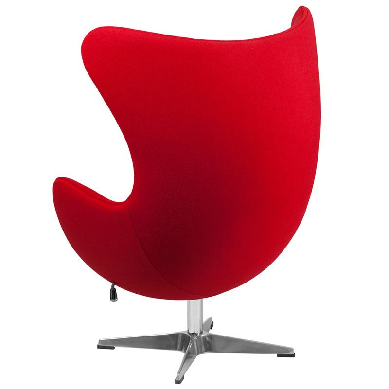 Flash Furniture Wool Fabric Egg Chair With Tilt-Lock Mechanism