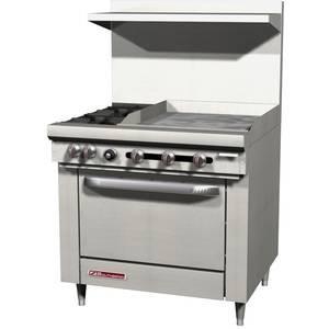 Southbend S36D-2G S-Series 36" 2 Burners Stove with 24" Griddle and 1 Standard Oven