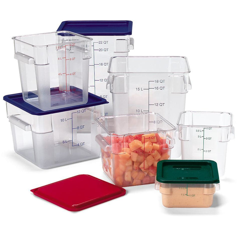 1074260 Blue Lid For 12,18,22 Qt Square Containers