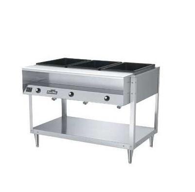 Vollrath 38003 ServeWell Electric 3-Well Stainless Steel  Steam Table