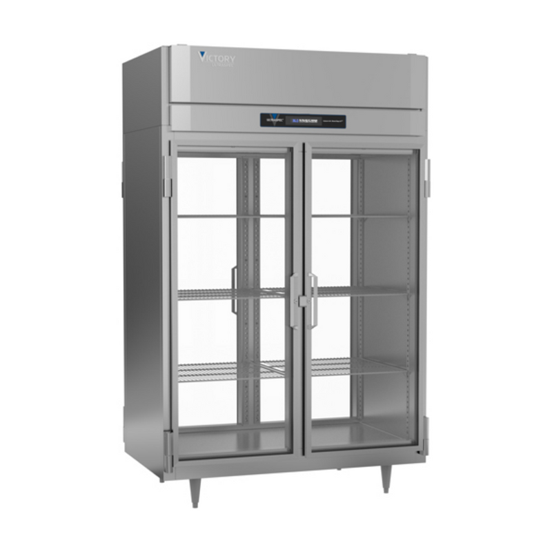 Victory RS-2D-S1-PT-G Refrigerator, 2 Section, Pass Thru, Glass Doors