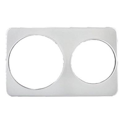 Winco ADP-810 Stainless Steel Adaptor Plates with 8-3/8'' & 10-3/8'' Holes